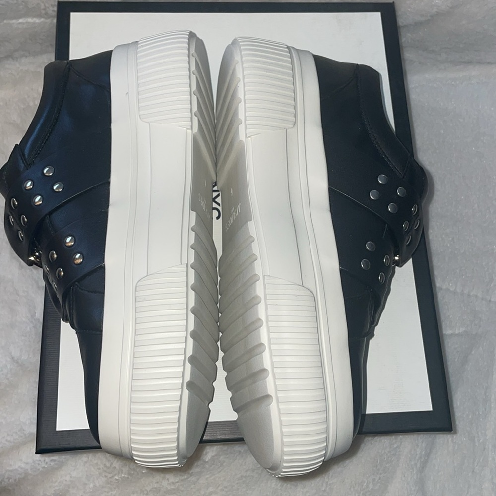 NWT J/SLIDES WALDO Black Leather Sneaker - Picture 13 of 16
